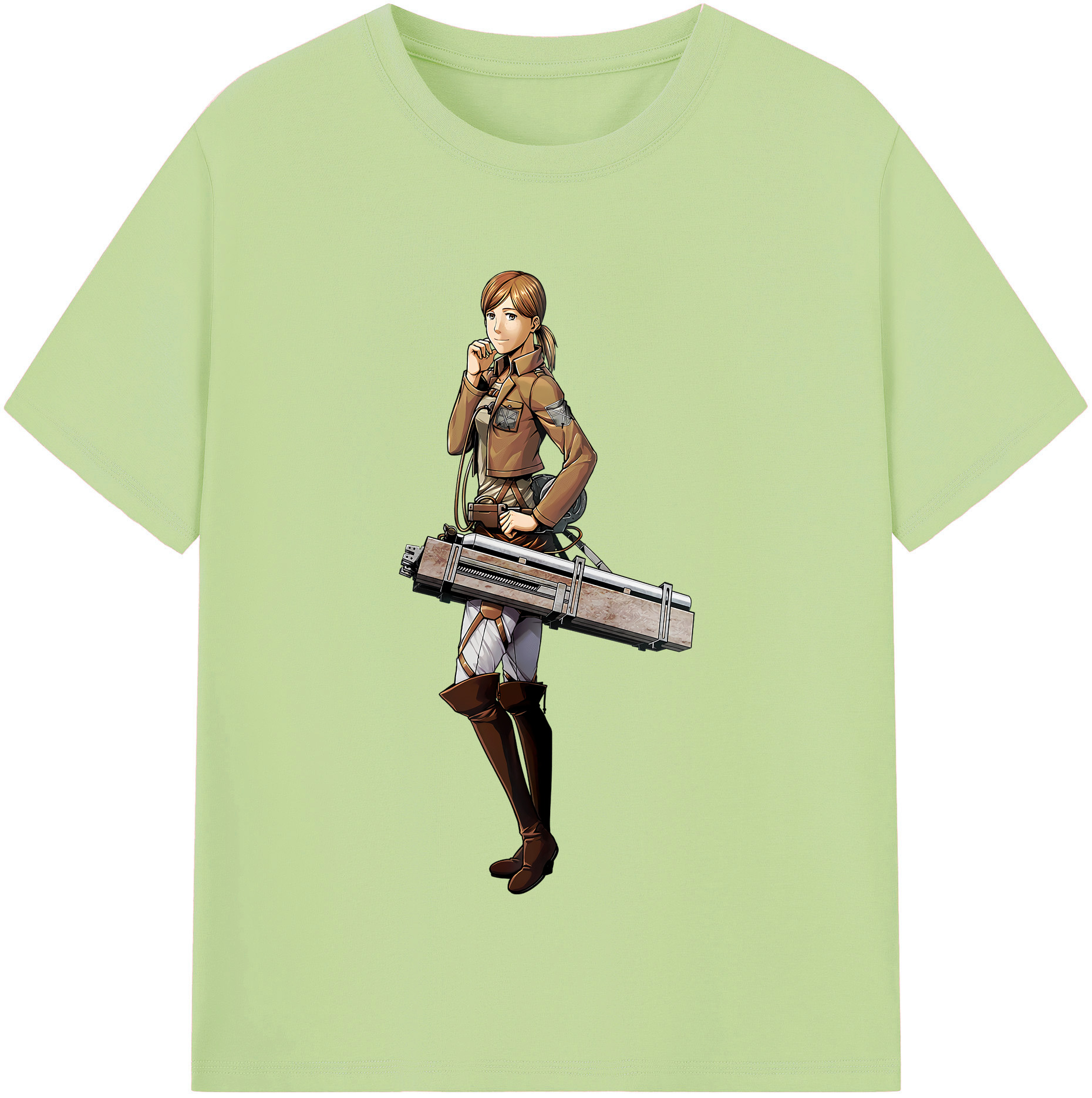 （画像用） 進撃の巨人 Attack on Titan 綿100％半袖Tシャツ（フロントプリント）